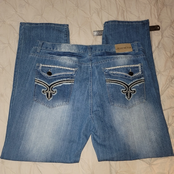 Jeanetix Designer Blue Jeans - Picture 2 of 5